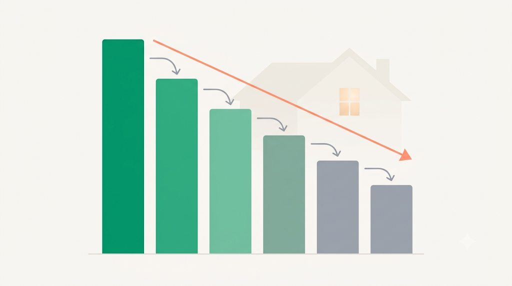 Diagrama del impacto de la inflación en los ahorros a lo largo de 10 años